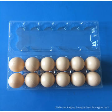 clear plastic 10/12 holes egg tray chicken packaging